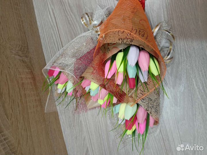 Тюльпаны из мыла ручной работы