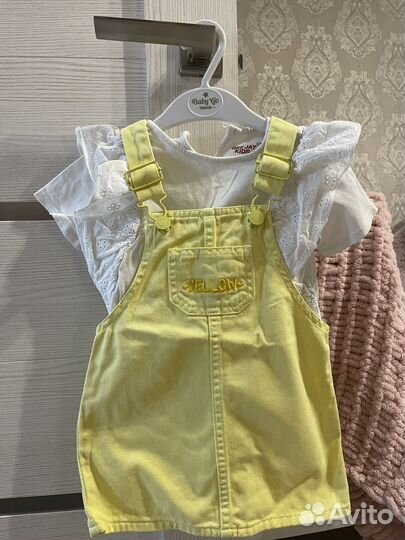 Джинсовый сарафан для девочки 92