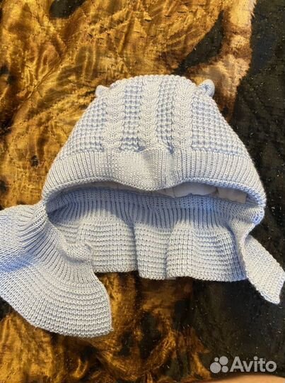 Шапка шлем журавлик