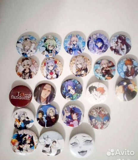 Значки с аниме