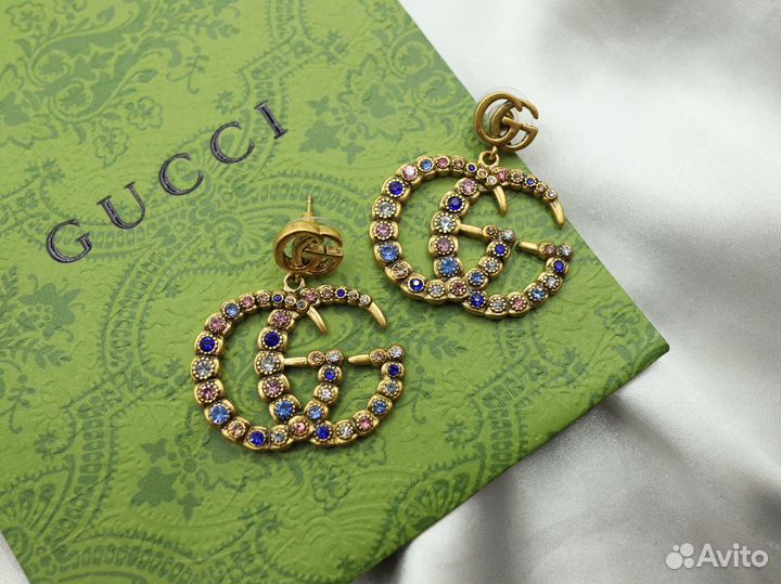 Серьги Gucci роскошные