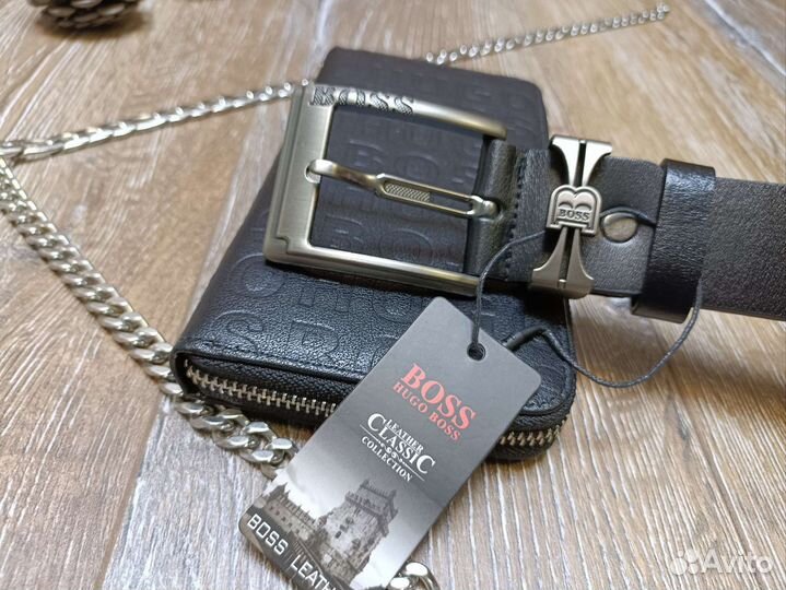 Мужской подарочный набор на день рождения. Ремень