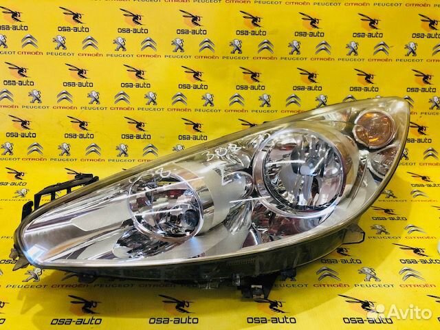 Фара основная левая peugeot 308 10-14Г
