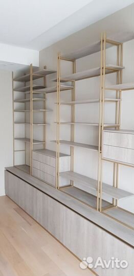 Стеллаж для гостиной на заказ от производителя