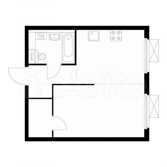 1-к. квартира, 33,7 м², 14/25 эт.
