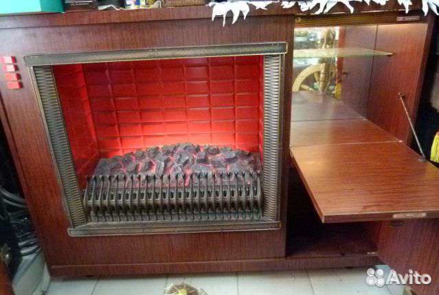 Камин электрический СССР с баром