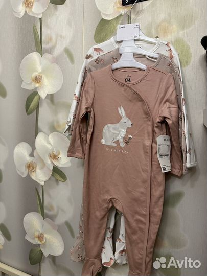 Слипы C&A для девочек 80р(9-12м)