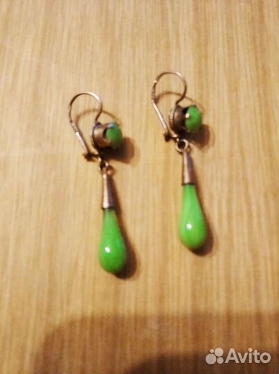 Серьги серебро 875, СССР