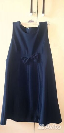 Школьный сарафан темно синий