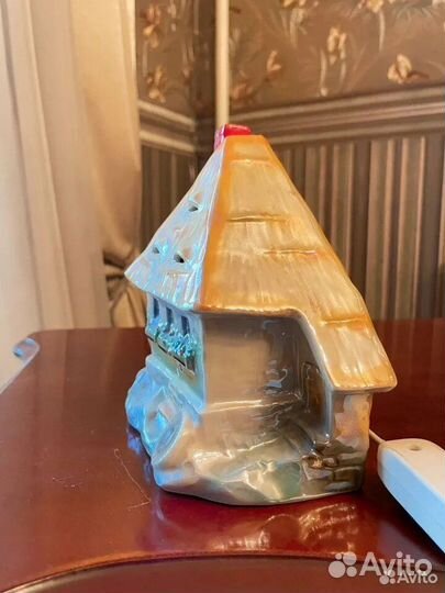 Фарфоровый светильник ночник Домик ГДР