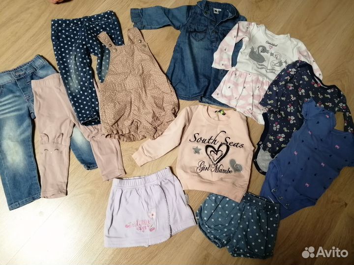 Детские вещи пакетом на девочку с 68 до 74 см