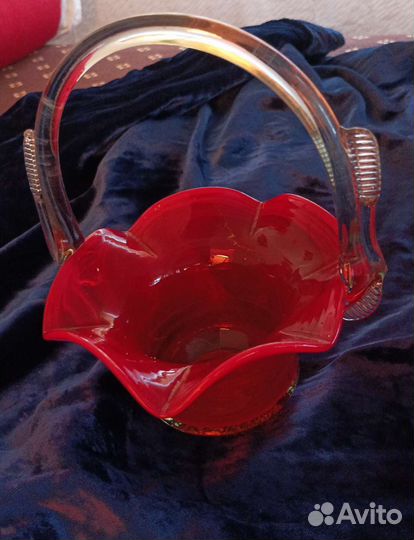 Хрустальная конфетница СССР