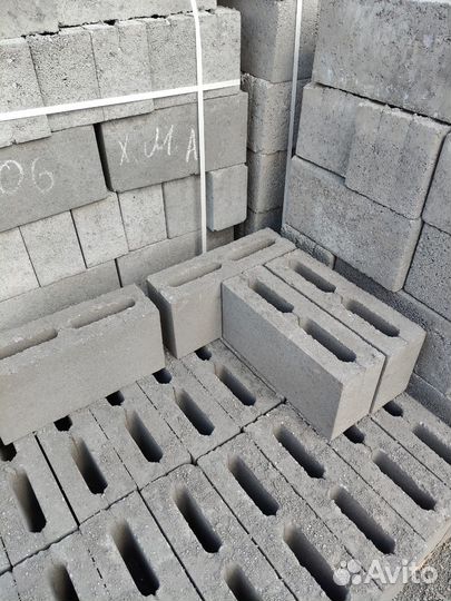 Блок перегородочный полублок керамзитобетонный, пщ