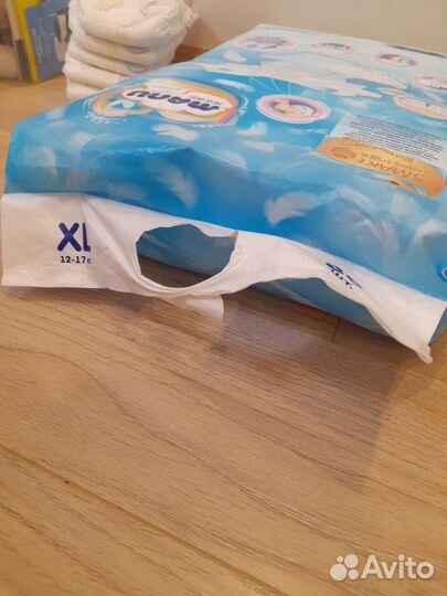 Японские подгузники manu xl 12-17 кг 60 шт