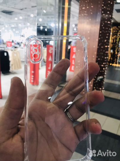 Чехол для iPhone X/XS силиконовый прозрачный