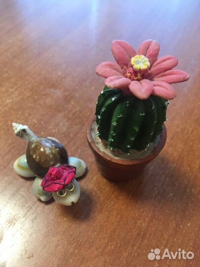 Фигурка статуэтка 9шт. кактус петух гном сова