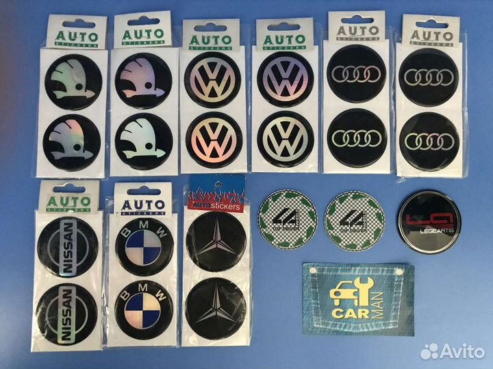 Наклейки и заглушки на диски