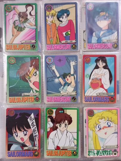 Карточки sailor moon 93,94,95 г оригинал