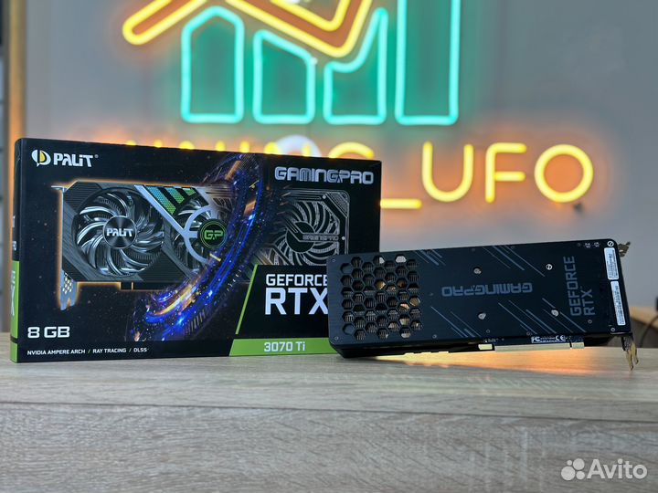 Видеокарта Palit RTX 3070 Ti GamingPro с коробкой