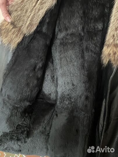 Куртка кожаная мужская зимняя 46 размер