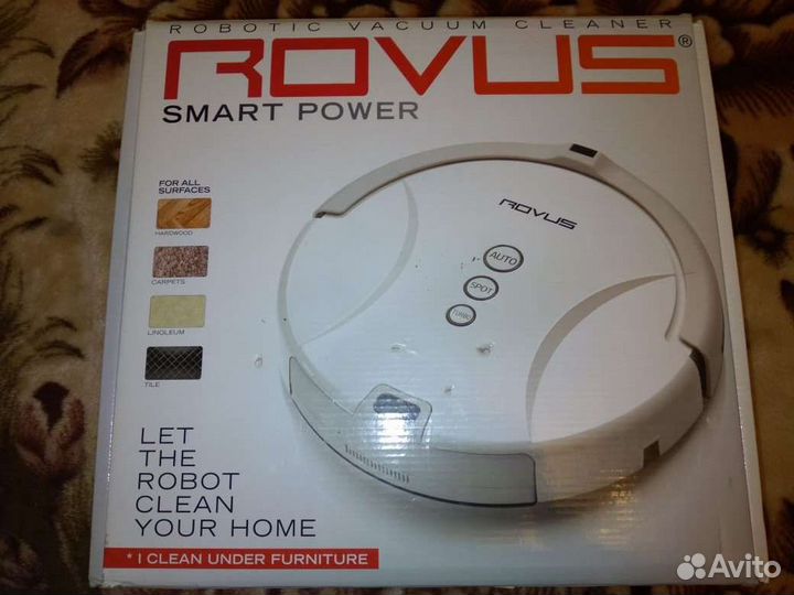 Робот пылесос rovus smart power s570