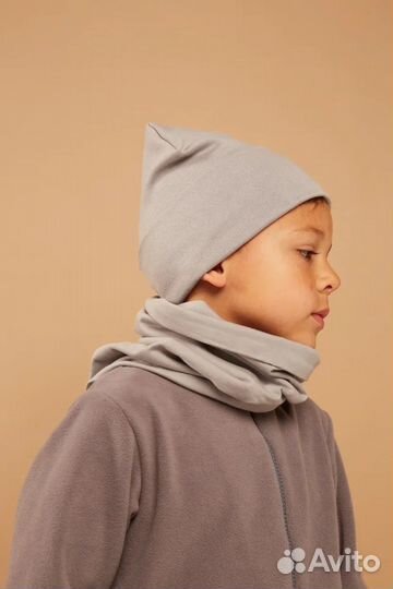 Шапка и снуд комплект весенний