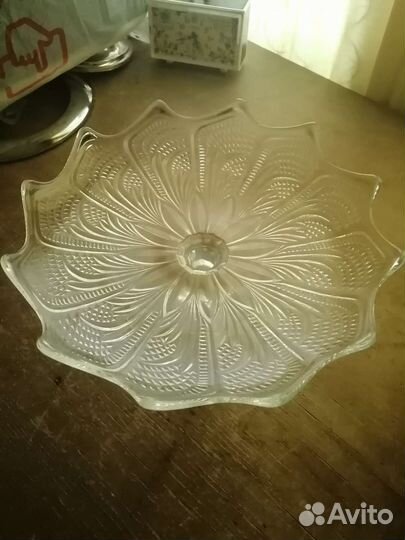 Ваза для фруктов на ножке СССР