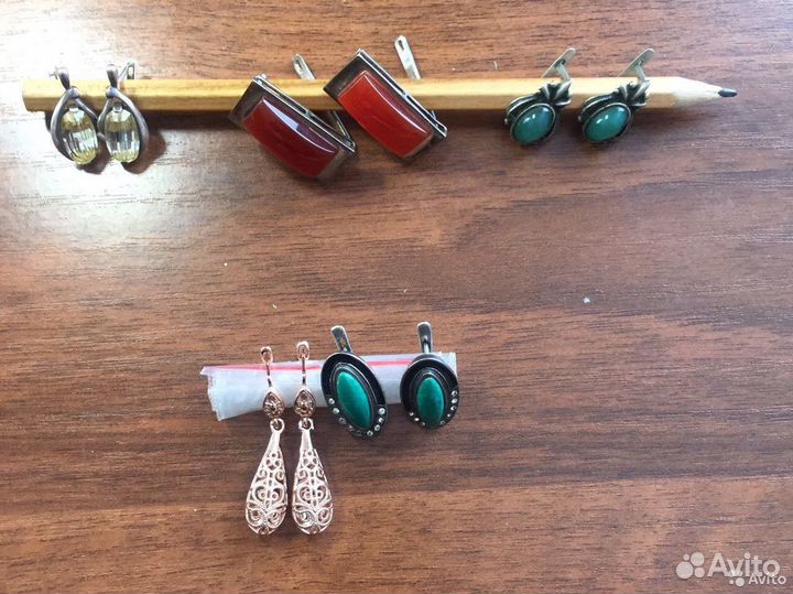 Серьги серебро 925 проба