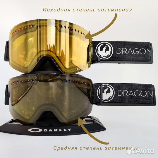Маска Dragon NFXs Echo Фотохромная линза Yellow