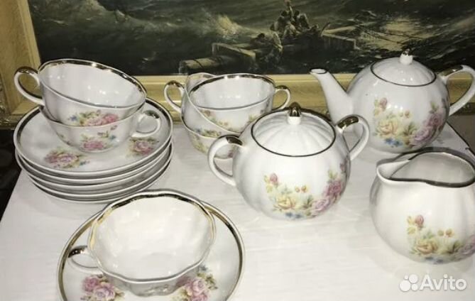 Чайный кофейный сервиз СССР лфз дулево и др