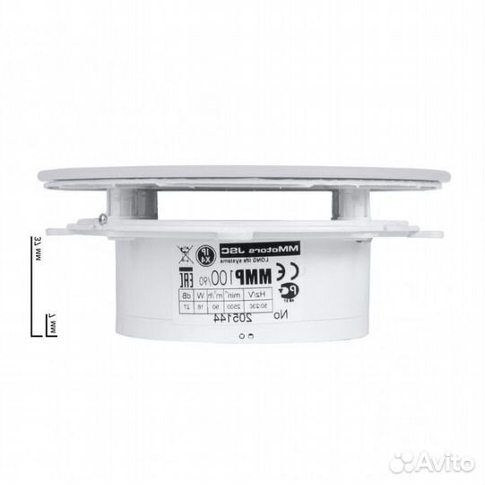 Тонкий бесшумный вытяжной вентилятор для ванной Mm