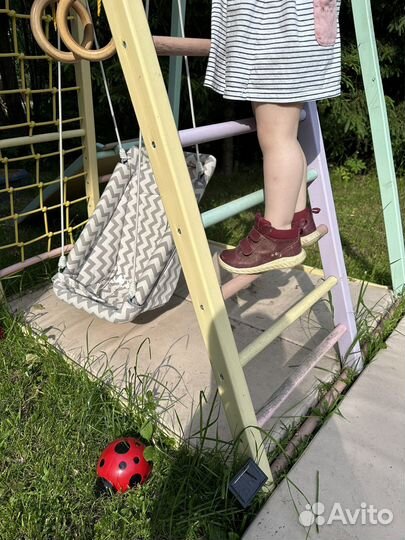 Деревянный детский спортивный комплекс для улицы