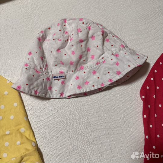 Летние головные уборы доя девочки 6-18 мес