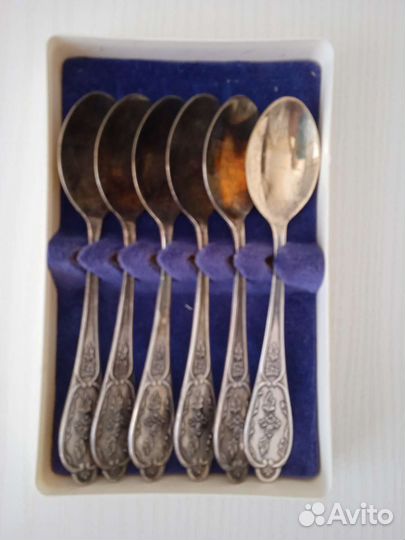 Мельхиоровые чайные ложки СССР, ложки,вилки СССР