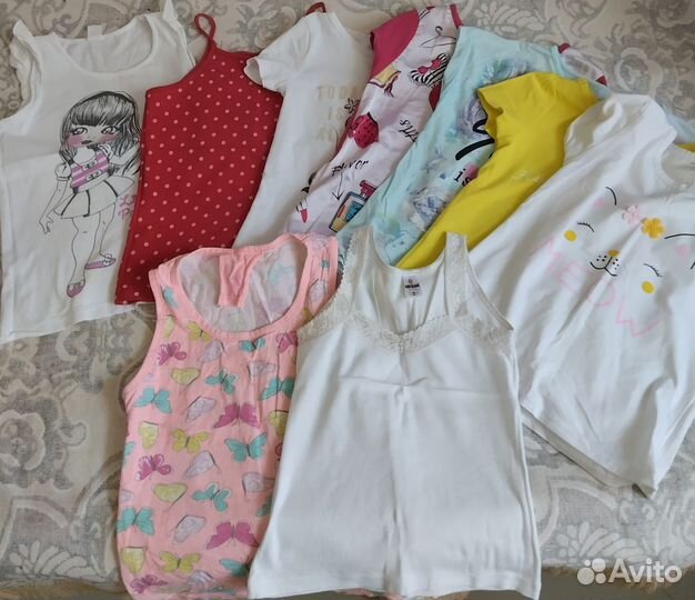 Большой пакет одежды для девочки 122