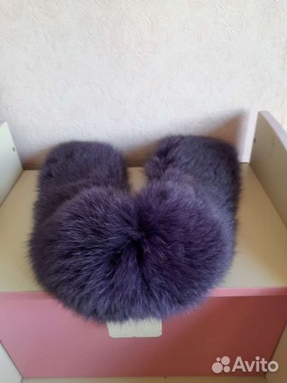 Меховой воротник песец