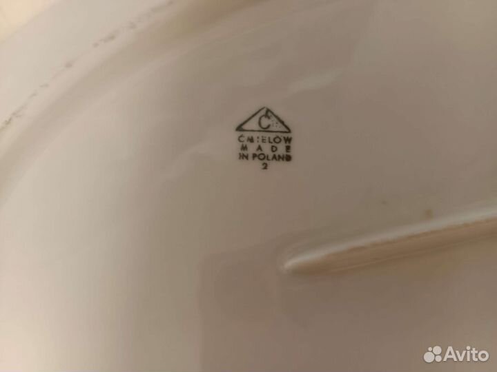 Большое блюдо фарфор СССР