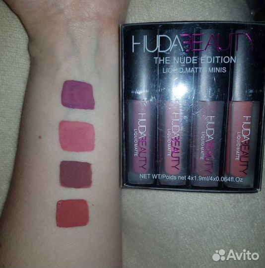 Набор матовых помад для макияжа губ