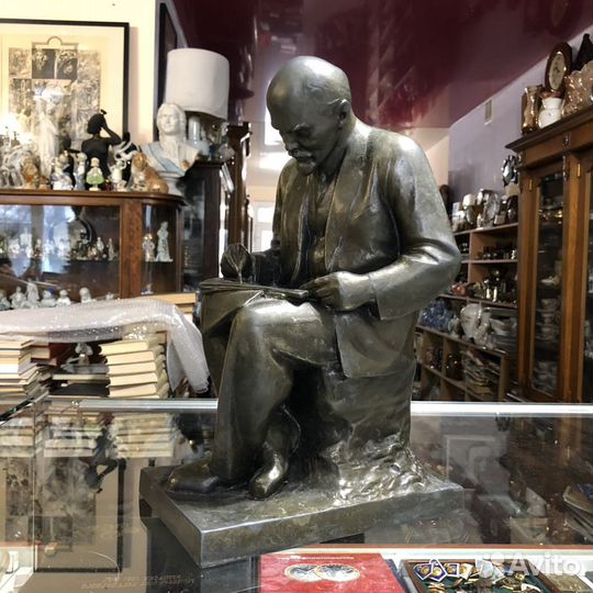 Скульптура Ленин. Силумин