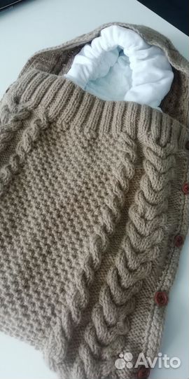 Конверт на выписку вязаный