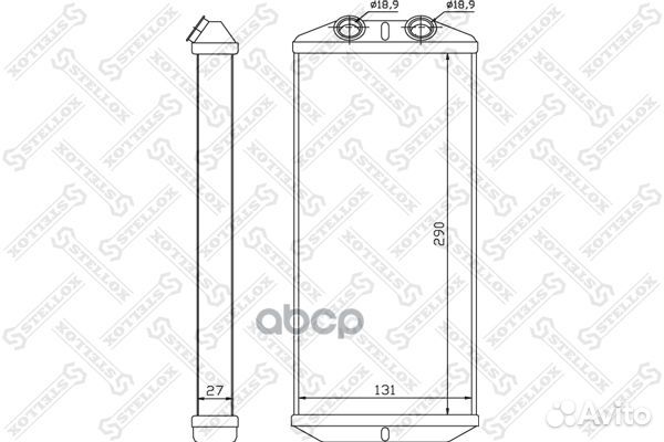 Радиатор печки Citroen C5 all 00-04 1035140SX