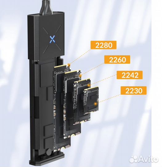 Корпус внешнего жесткого диска iDsonix M2 SATA SSD
