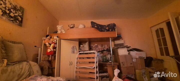 Кровать чердак со столом