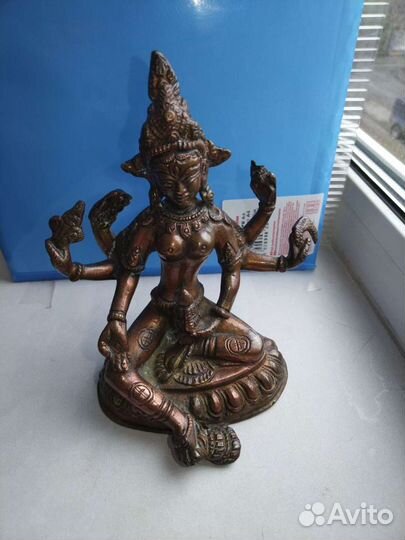 Статуэтка бронза Индия Будда старинная