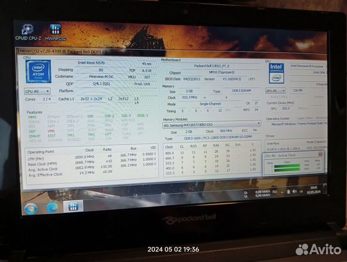Нетбук Packard Bell