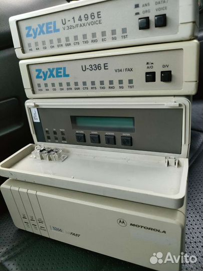 Ретро модем ZyXel U-1496E/ U-336E и Motorola 3266