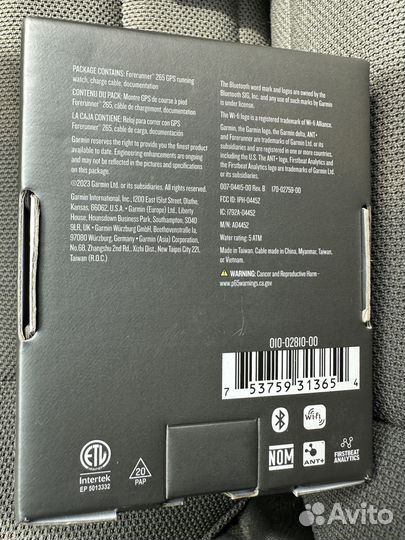 Garmin Forerunner 265 Black Новые