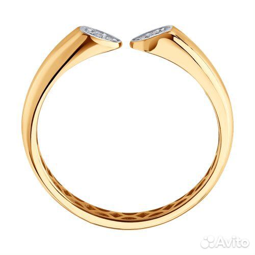 Кольцо sokolov из золота, 1012805, р.17