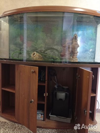 Аквариум с тумбой 250 л. бу