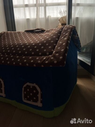 Лежанка домик для собаки